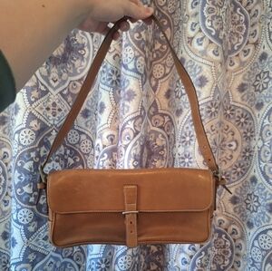 Vintage British Tan Coach Hampton Shoulder Bag - 7784